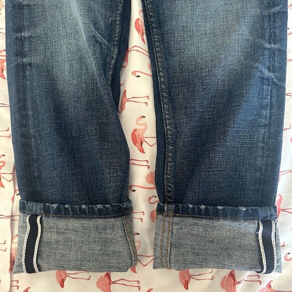 The Stronghold Redline Selvedge Men's Jeans Relaxed Tapered Button Fly 29x28.5 - Picture 6 of 13